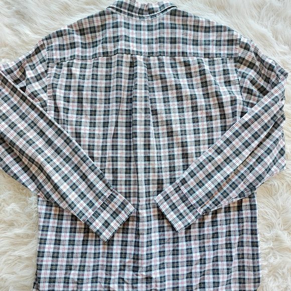 J. Crew Men's Plaid 100% Cotton Buttons Up Long Sleeve Shirt Siz M - Picture 3 of 7